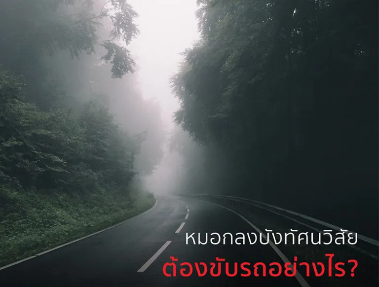 หมอกลงบังทัศนวิสัย ต้องขับรถอย่างไร?